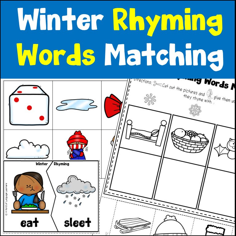 Winter Rhyming Activities