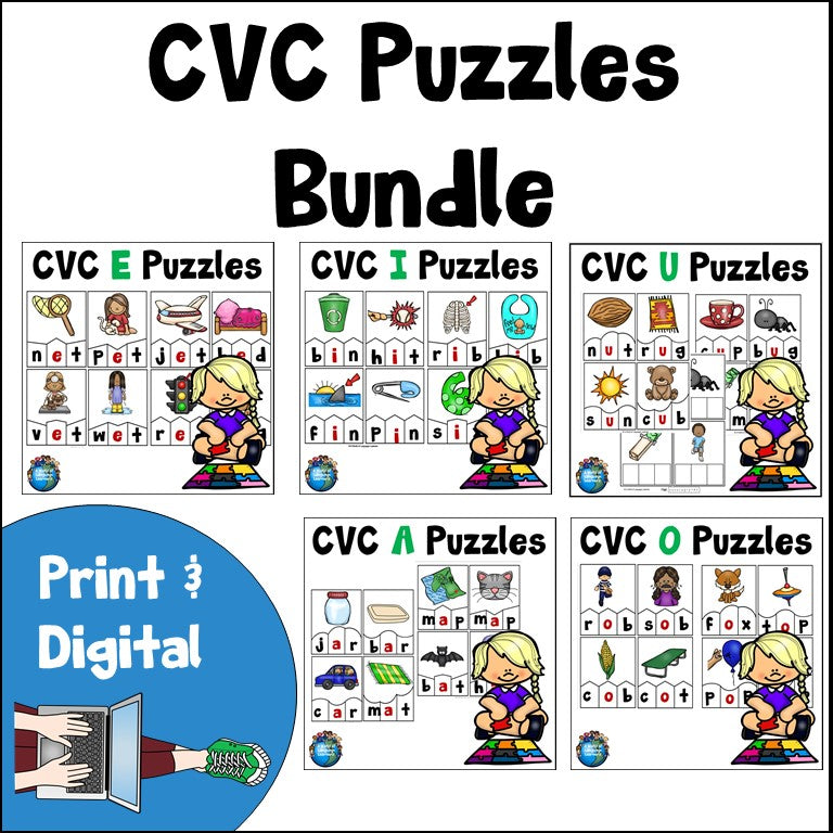 CVC Puzzle Bundle Print and Digital