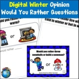 Would You Rather Questions Winter - Print and Digital Task Cards