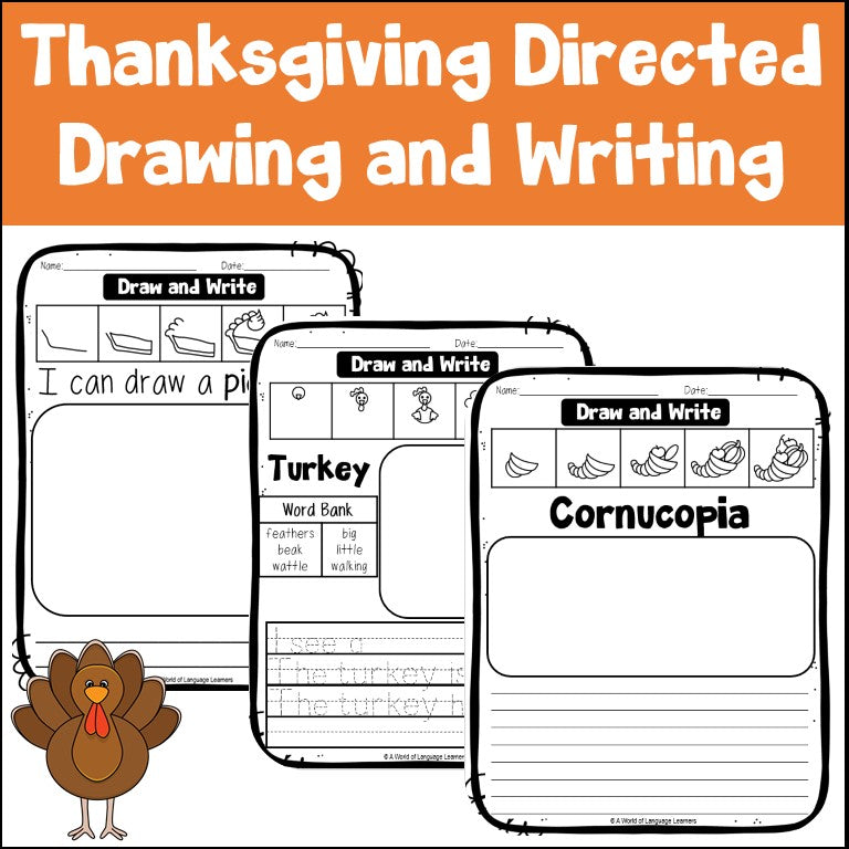Thanksgiving Directed Drawing and Writing
