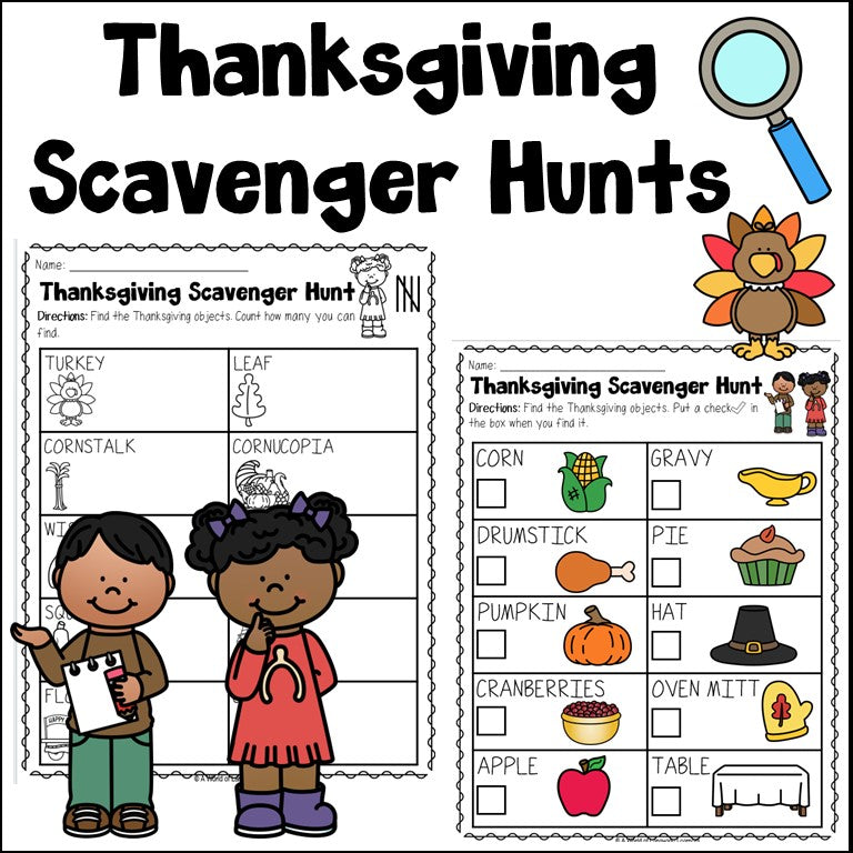 Thanksgiving Scavenger Hunts