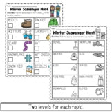 Winter Scavenger Hunts