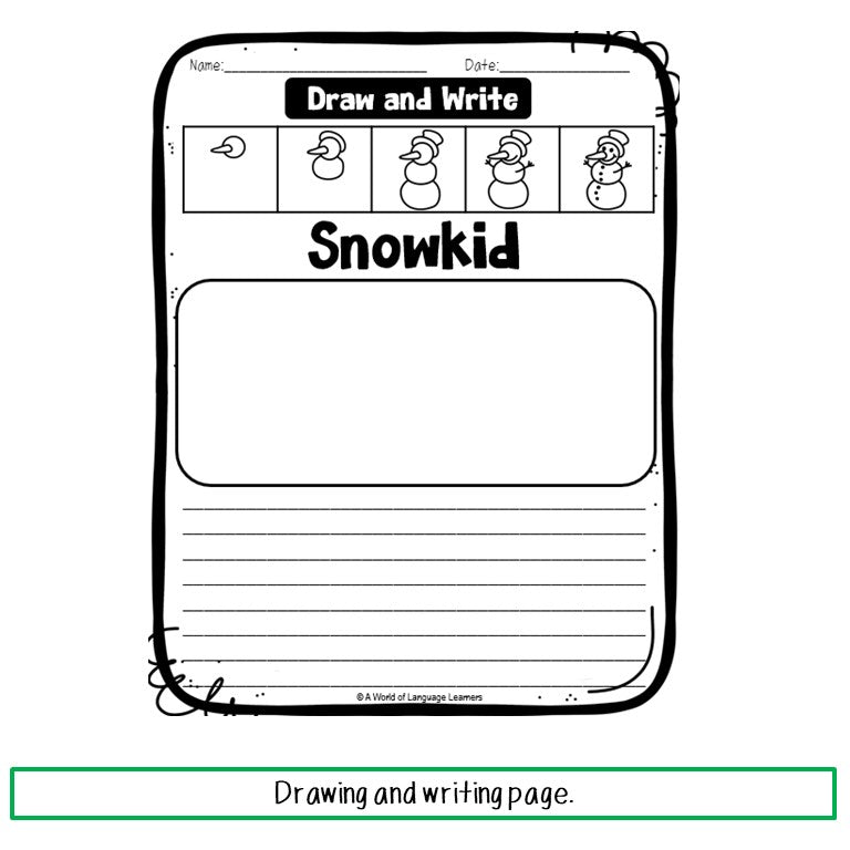 Winter Directed Drawing and Writing