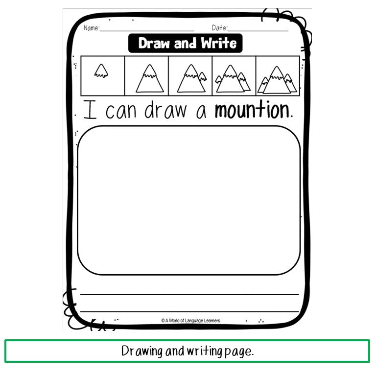 Winter Directed Drawing and Writing