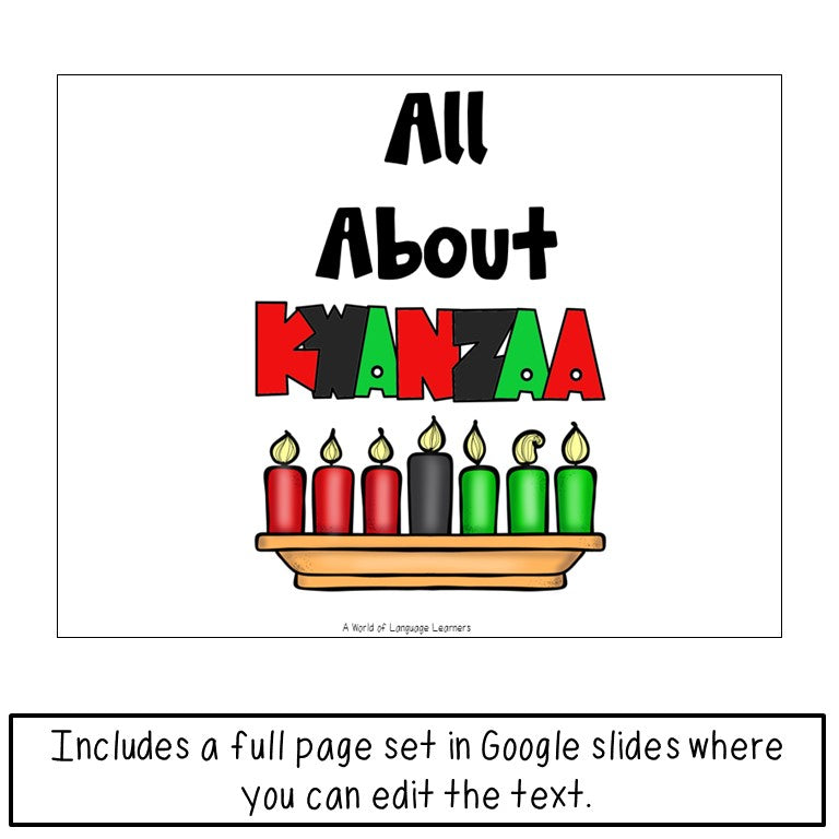 Kwanzaa Book Print and Digital
