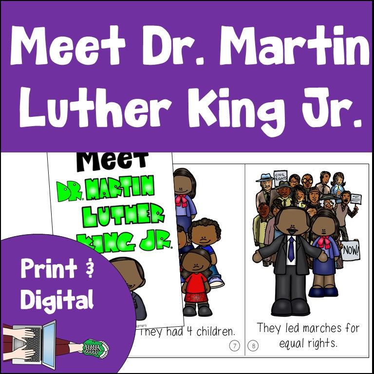 Martin Luther King Jr Book Print and Digital