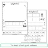 Cut Apart Sentences Bundle - Sentence Scramble Activities