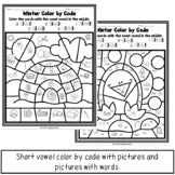 Short Vowel Winter Color by Code