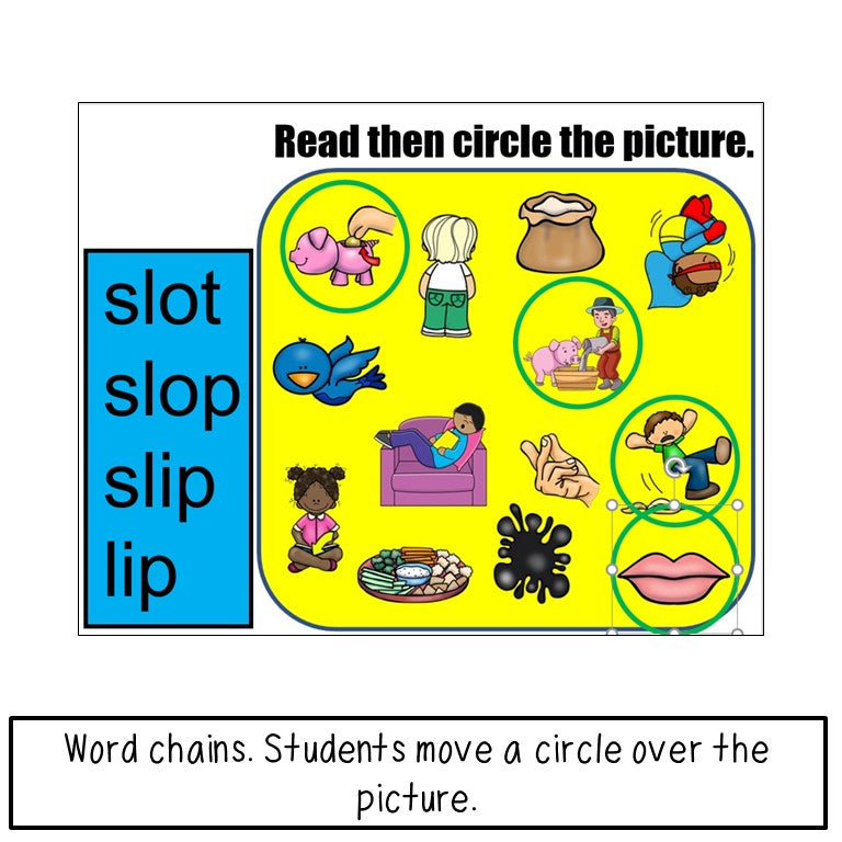 Phonics Word Ladders & Phonemic Awareness Word Chains Print and Digital Bundle