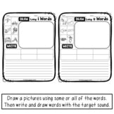 Phonics Pictures | Find Draw Write GROWING Bundle