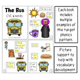 Decodable Phonics Books Bundle | One Page Mini Fold Books | Print & Digital