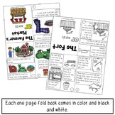Decodable Phonics Books Bundle | One Page Mini Fold Books | Print & Digital