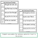 Phonics Sentence Scramble Bundle