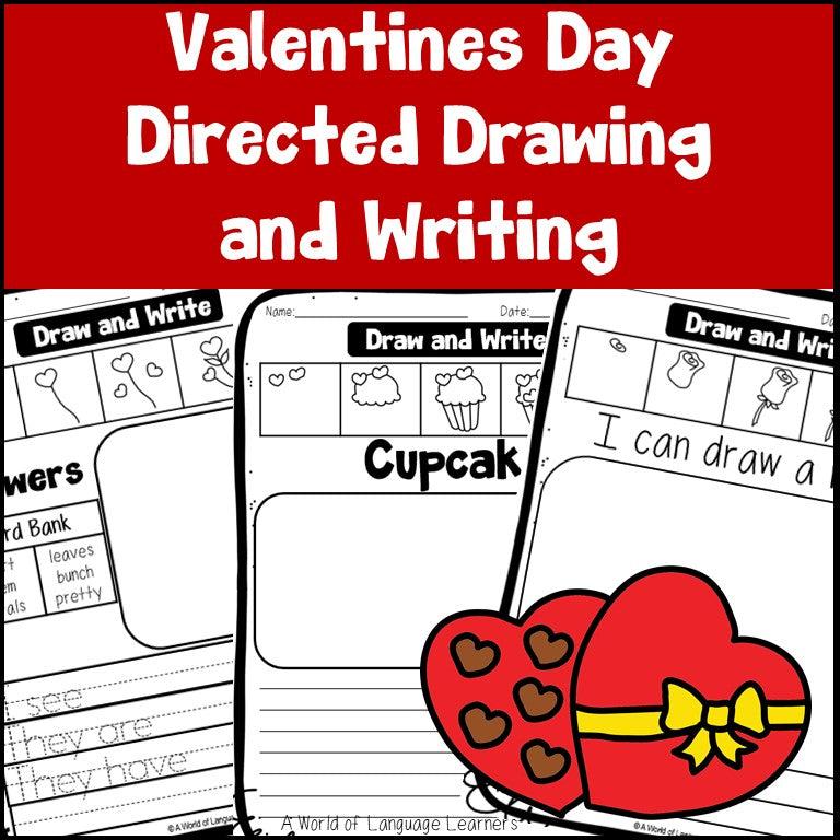 Valentines Day Directed Drawing and Writing