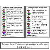 Valentine's Day Activities Sequencing Practice