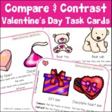 Valentine's Day Compare and Contrast Picture Task Cards