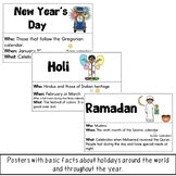 Holidays Around the World | Poster Fact Sheets