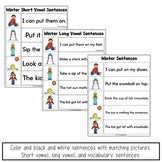 Winter Phonics Sentence Scrambles Worksheets