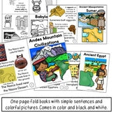 Ancient History Fact Sheets & Fold Books