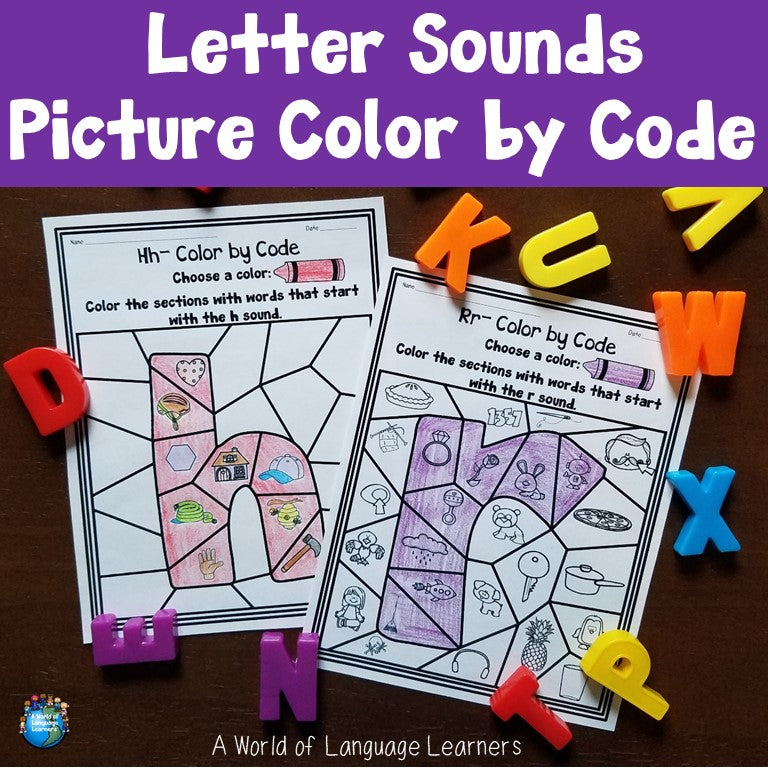 Letter Sound Color by Code – My Store
