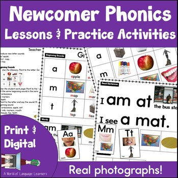 Newcomer Phonics Lessons and Practice Activities Photo